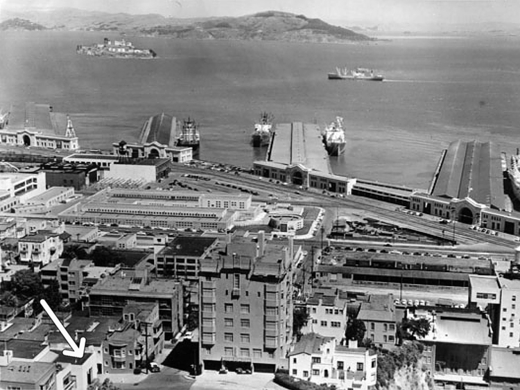 Порт в Сан-Франциско в 1952 году
