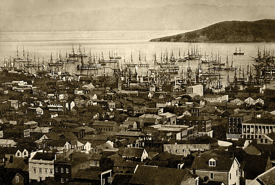 Порт в Сан-Франциско. 1851год