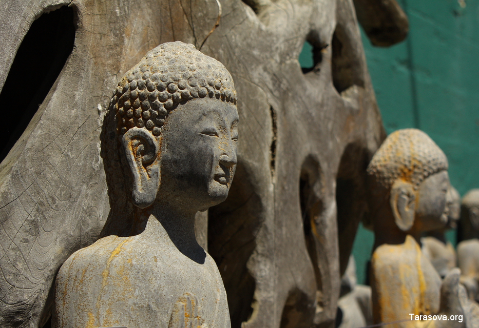  Высеченные из камня статуи Будды 