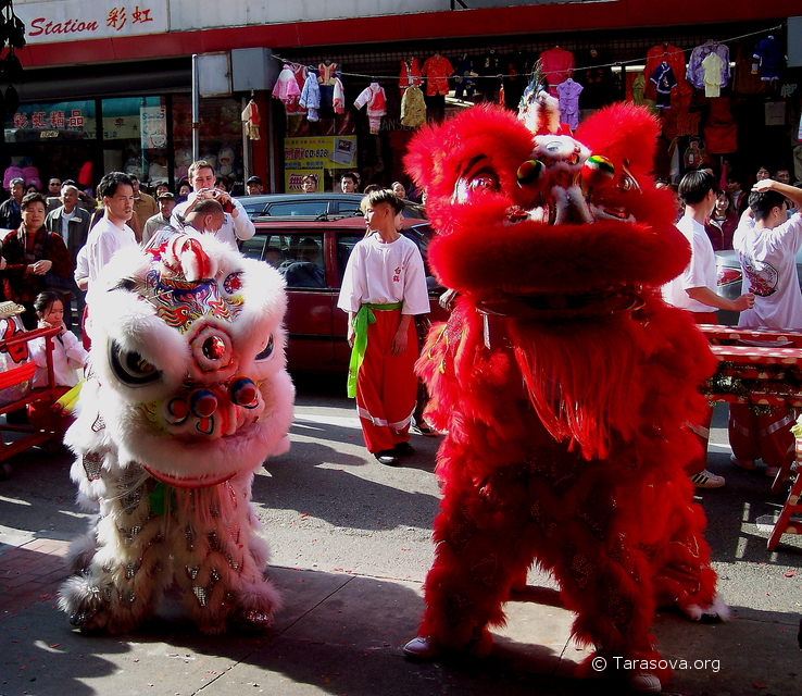 Празднование Китайского Нового Года в Сан-Франциско в настоящее время
