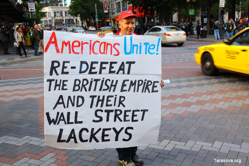 Американцы, Обьединяйтесь! Победим опять Британскую империю и ее лакеев с Уолл-стрит