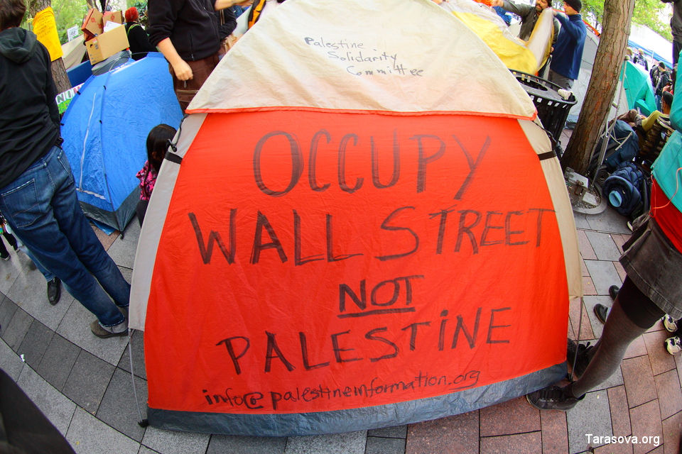  Часть протестующих заявляла о поддержке интифады против Израиля 