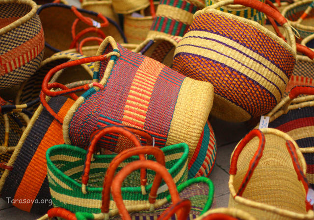 Плетеные индейские корзины 