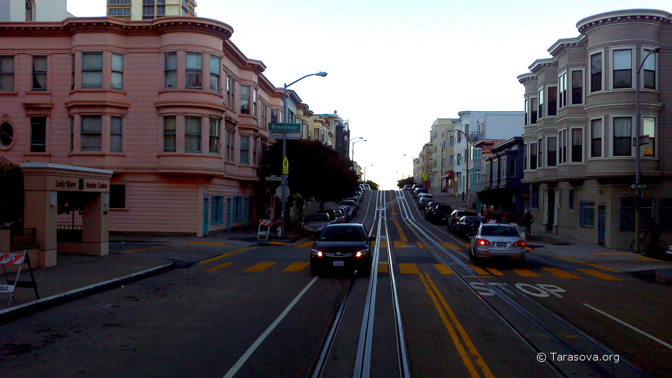 Первая канатная уличная железная дорога была открыта в Сан-Франциско в 1873 году