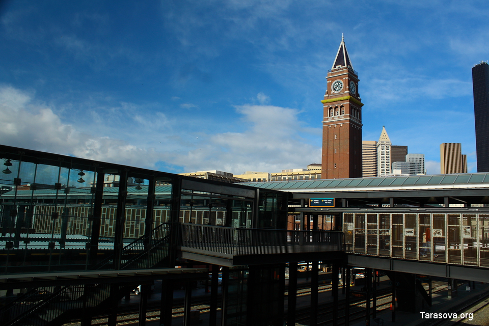 Башня с часами King street station clock tower 