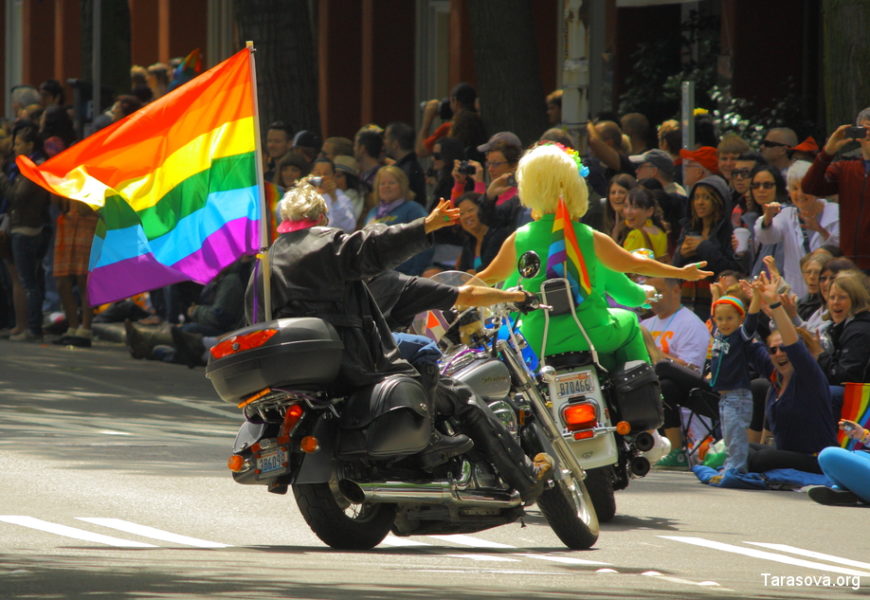 Гей-парад  в Сиэтле.  Pride Parade in Seattle Часть1